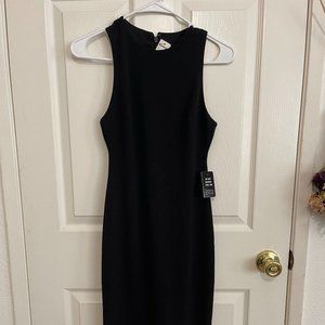 Express Women's Black Midi Dress XXS